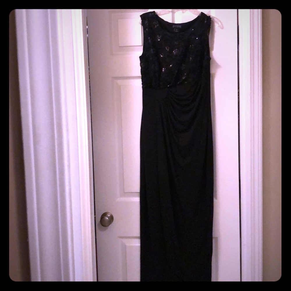 Black evening dress